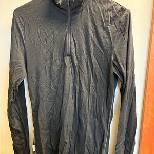 Icebreaker Black Crewneck Merino Blend Top